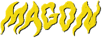 magon music logo yellow magon Sticker