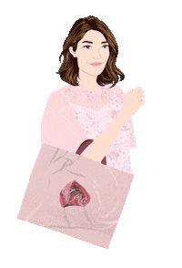 Girl Pink Sticker by Cera Official