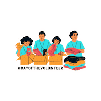 Day Of The Volunteer San Antonio Sticker by Hannah Selby