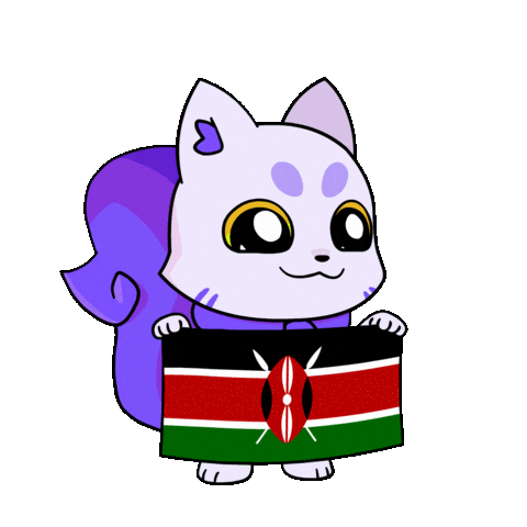 Flag Ken Sticker by Lucky Kat Studios