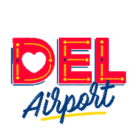delhi_airport flysafe fly safe delhi airport igi airport Sticker