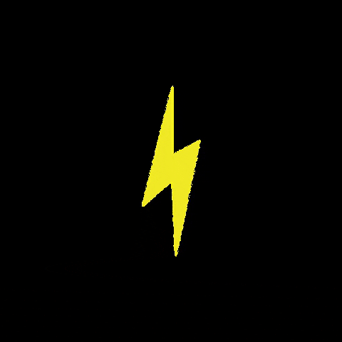 landau yellow social media lightning bolt GIF