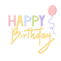 pamakamu birthday happy birthday balloon geburtstag Sticker