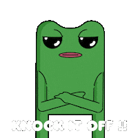 Stop It Fed Up Sticker by fwogs