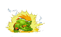 street fighter pixel Sticker by Leroy Patterson