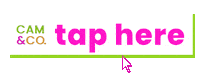Tap Here Mua Sticker by Cameron B. Carson LLC