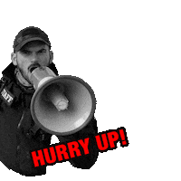 Hurry Up Sticker by Italian Blade Events