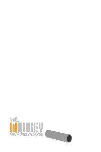 mrmonkeycorp surf waves indo balance board Sticker