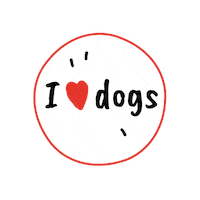 I Love Dog Sticker by Perosnal PR