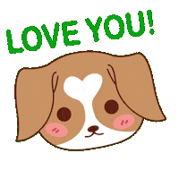 Happy I Love You Sticker by MyMorningDog