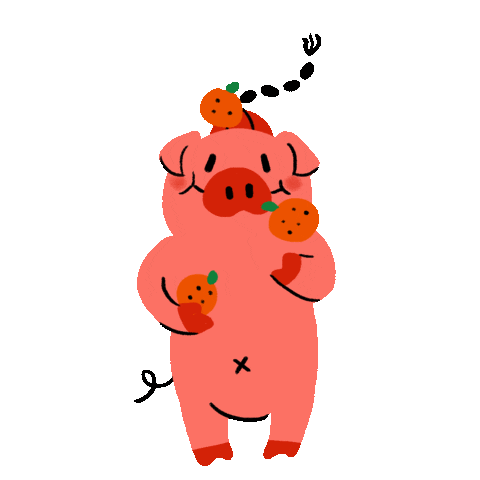 new year pig Sticker by Serious Studio