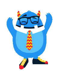 happy monster Sticker by Game Station