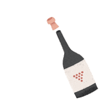 ottosuperstudio celebration wine bottle vino Sticker