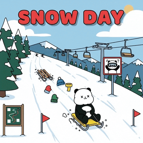 Snowboarding Snow Day GIF by Kanpai Pandas