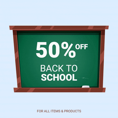 Back To School Sale GIF by Mediamodifier
