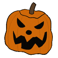 Jack O Lantern Art Sticker