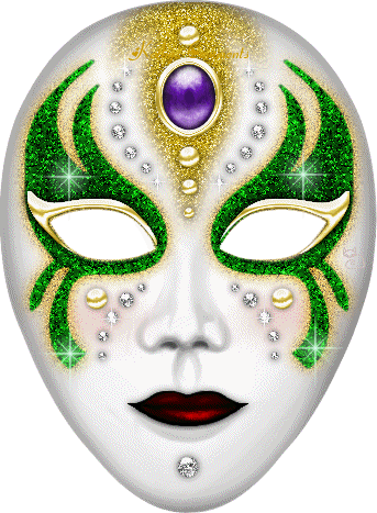 Mardi Gras Mask Sticker