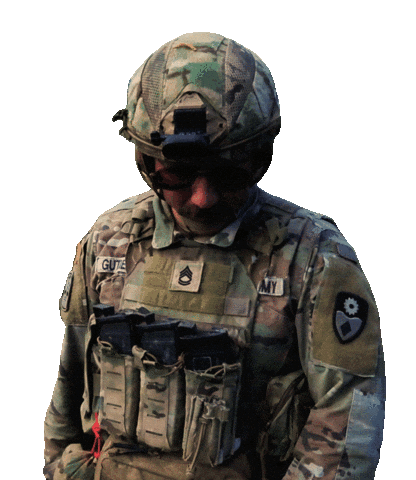 Whats Going On Soldier Sticker by Only_Reilly