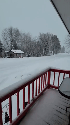 Snowy Northern Wisconsin Gripped by Frigid Temperatures