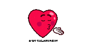 Heart Beat Kiss Sticker by M|SD Official