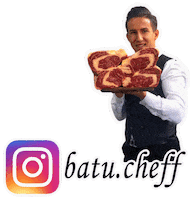 batuchef food chef meat steak Sticker