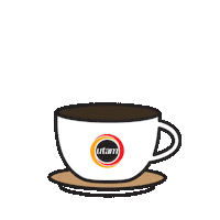 CarolineProjetoIntegrado café xícara café quente café utam Sticker