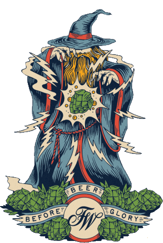Cheers Wizard Sticker by Firestone Walker