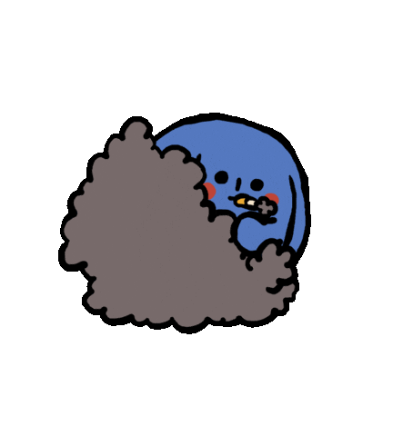 Cigarette Smoking Sticker by Andrew Onorato