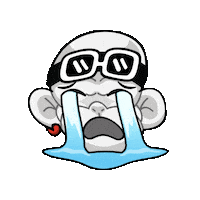 Cry Pain Sticker by Zhot