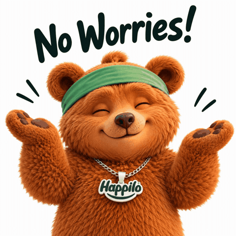 No Problem Bear GIF by Happilo