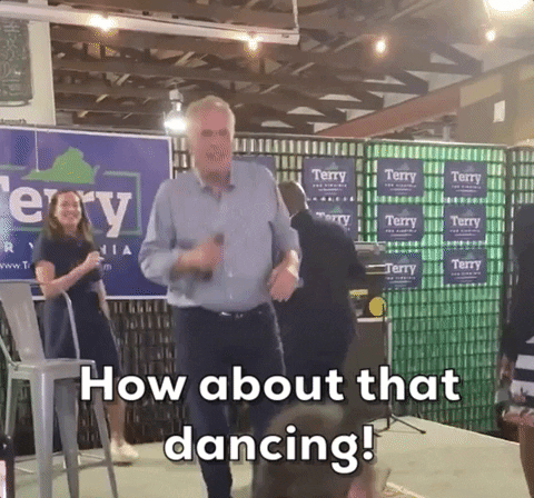 Terry Mcauliffe Dancing GIF by GIPHY News