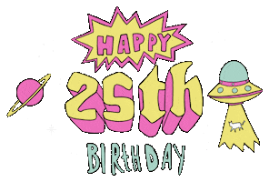 Happy Birthday Sticker by Major Tom