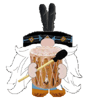 Native American Gnome Sticker