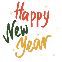 New Year Sparkle Sticker