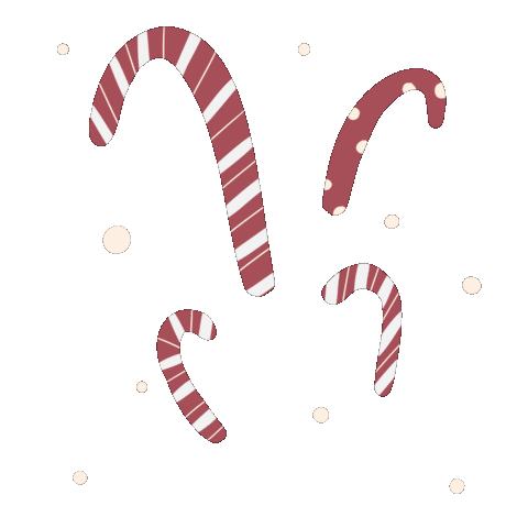Candy Cane Christmas Sticker