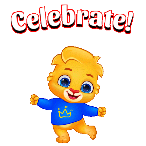 Excited Happy Birthday To You Sticker by Lucas and Friends by RV AppStudios