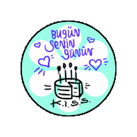 KiehlsTurkey kiss birthday kiehls kiehlsturkiye Sticker