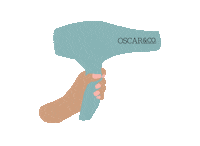 oscarandco haircut hairdresser comb hairdryer Sticker