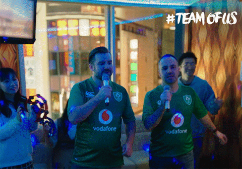 Rugby World Cup Dancing GIF by VodafoneIreland