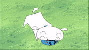 Shinchan happy anime dog japan GIF