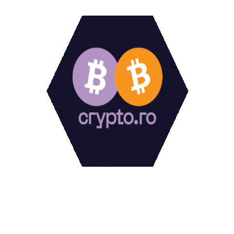 Bitcoinromania Sticker by crypto.ro