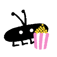 Movie Popcorn Sticker