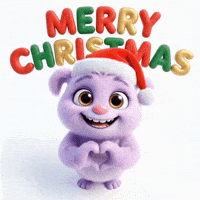 Merry Christmas Love GIF by The Fuzzlets