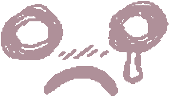 Sad Pink Sticker