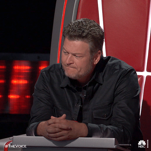 Blake Shelton Shrug GIF by The Voice