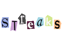 Vintage Letters Sticker