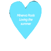 MinervaPools blue minerva swimmingpool blueheart Sticker
