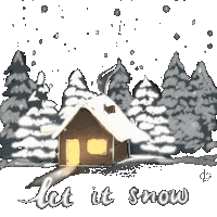 Winter Solstice Snow Sticker