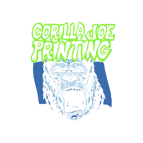 GorillaJoePrinting giphygifmaker joe company gorilla Sticker