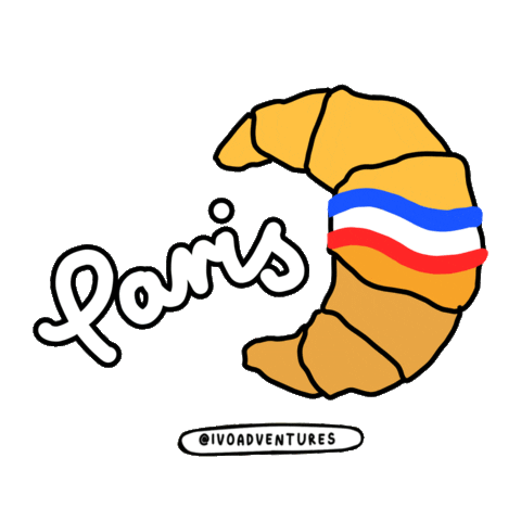 ivoadventures travel paris france trip Sticker